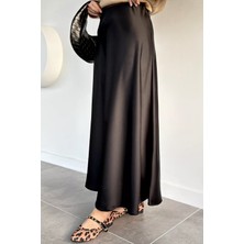 Julude Bel Lastikli Saten Tesettür Etek P-00019680