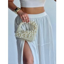 Ravinity Özel Tasarım Şık Inci Çanta, Incili El Çantası