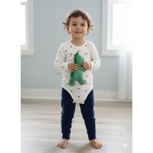 Şimo Butik Kız Erkek Çocuk Bebek Uzun Kollu Çıtçıtlı Body-Badi %100 Organik Pamuk 3.5-4-5-6 Yaş Küçük Kırmızı Kalpli