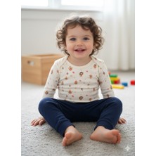 Şimo Butik Kız Erkek Çocuk Bebek Uzun Kollu Çıtçıtlı Body-Badi %100 Organik Pamuk 3.5-4-5-6 Yaş Organik Peri Kızı