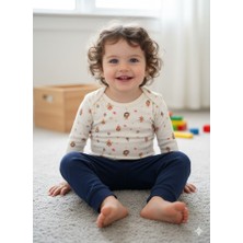 Şimo Butik Kız Erkek Çocuk Bebek Uzun Kollu Çıtçıtlı Body-Badi %100 Organik Pamuk 3.5-4-5-6 Yaş Organik Peri Kızı