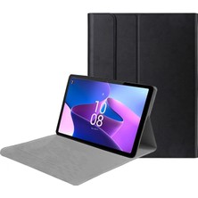 Yenibağ Lenovo Tab M10 Plus TB125FU 10.61 Inch (3.nesil) ile Uyumlu Sleeve Serisi Mıknatıs Kapak Standlı Kılıf - Siyah AL3319