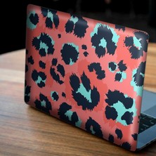 Artikel Pembe Mavi Leopar Deseni Notebook Sticker