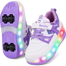 Ottawa Sport PATENLİ CIRTLI IŞIKLI SPOR AYAKKABISI 4 TEKERLEKLİ PATEN –IŞIKLARI ON/OFF Tuşlu