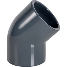 Fitvalf Uh-Pvc 45ºyapıştırma Muflu Dirsek Ø32-PN16-(5 Adet)
