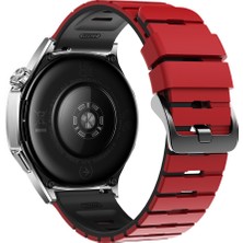 MobaxAksesuar Huawei Watch 5 / 4 / 3 Pro 22MM Kordon Double Soft Yumuşak Silikon Band Str-27