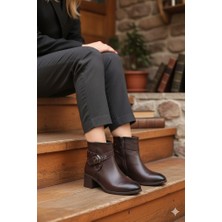 Fort 22202 Ventes Rahat 5 cm Topuk Yüksekliği Fermuarlı Kadın Bot