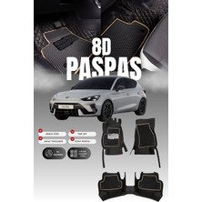 Stiloto Cupra Leon (2020 ve Sonrası) 8d Deri Havuzlu Oto Paspas | Tam Koruma,araca Özel & Hızlı Montaj