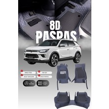 Stiloto Ssangyong Korando (2019-2024) 8d Deri Havuzlu Oto Paspas | Tam Koruma,araca Özel & Hızlı Montaj