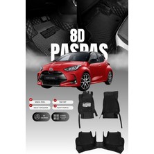 Stiloto Toyota Yaris (2020 ve Sonrası) 8d Deri Havuzlu Oto Paspas | Tam Koruma,araca Özel & Hızlı Montaj