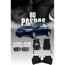 Stiloto Toyota Auris (2006-2012) 8d Deri Havuzlu Oto Paspas | Tam Koruma,araca Özel & Hızlı Montaj