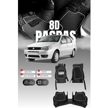 Stiloto Fiat Albea (2002-2012) 8d Deri Havuzlu Oto Paspas | Tam Koruma,araca Özel & Hızlı Montaj