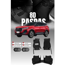 Stiloto Chery Tiggo 7 Pro Max (2020 ve Sonrası) 8d Deri Havuzlu Oto Paspas | Tam Koruma & Hızlı Montaj