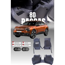 Stiloto Citroen C4 Benzinli (2020 ve Sonrası) 8d Deri Havuzlu Oto Paspas | Tam Koruma & Çift Katmanlı