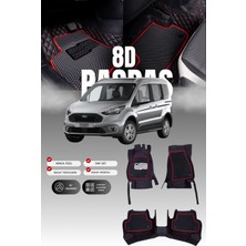 Stiloto Ford Tourneo Connect (2013-2022) 8d Deri Havuzlu Oto Paspas | Tam Koruma & Hızlı Montaj