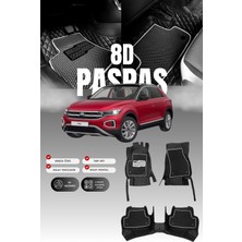 Stiloto Volkswagen T-Cross (2022 ve Sonrası) 8d Deri Havuzlu Oto Paspas | Tam Koruma & Hızlı Montaj