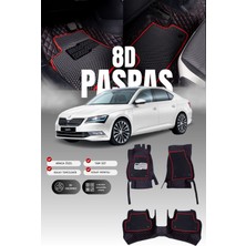 Stiloto Skoda Super-B (2015-2019) 8d Deri Havuzlu Oto Paspas | Tam Koruma,araca Özel & Hızlı Montaj