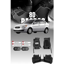 Stiloto Hyundai Accent Era (2006-2012) 8d Deri Havuzlu Oto Paspas | Tam Koruma & Hızlı Montaj