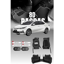 Stiloto Toyota Corolla (2016-2018) 8d Deri Havuzlu Oto Paspas | Tam Koruma,araca Özel & Hızlı Montaj