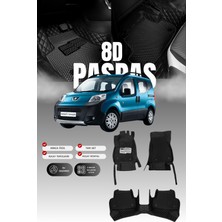 Stiloto Peugeot Bipper (2008-2016) 8d Deri Havuzlu Oto Paspas | Tam Koruma,araca Özel & Hızlı Montaj