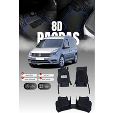 Stiloto Volkswagen Caddy (2004-2020) 8d Deri Havuzlu Oto Paspas | Tam Koruma,araca Özel & Hızlı Montaj