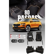 Stiloto Skoda Karoq (2017 ve Sonrası) 8d Deri Havuzlu Oto Paspas | Tam Koruma,araca Özel & Hızlı Montaj