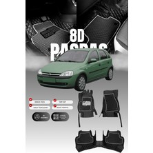 Stiloto Opel Corsa C (2002-2006) 8d Deri Havuzlu Oto Paspas | Tam Koruma,araca Özel & Hızlı Montaj