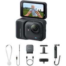 Insta360 Go Ultra Creator Bundle (Siyah) 4K Video ve 50 MP Fotoğraf Çekimi Özellikleriyle