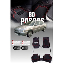 Stiloto Ford Escort  (1990-2000) 8d Deri Havuzlu Oto Paspas | Tam Koruma,araca Özel & Hızlı Montaj