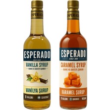 Esperado -ŞEKERSİZ  - ZERO  VANİLYA - KARAMEL AROMALI  KAHVE ŞURUBU- 2 Lİ  SET  - 750 ml x 2 Ad.