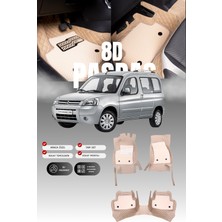 Stiloto Citroen Berlingo (1996-2010) 8d Deri Havuzlu Oto Paspas | Tam Koruma,araca Özel & Hızlı Montaj
