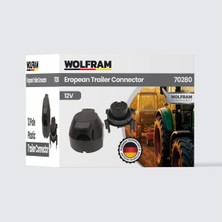 13'lü Avrupa Tip Plastik Römork Fişi Dişi - Wolfram 70280