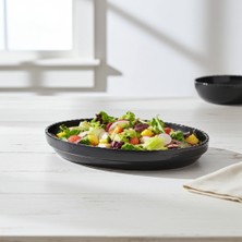 Külsan 21040.BL - Olie Oval Siyah Servis Tabağı 40x25cm, Thermoset Melamin