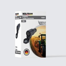 13'lü Avrupa Tip Plastik Römork Fişi Erkek - Wolfram 70281