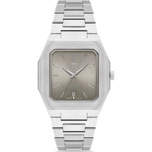 Ferro F11481AWT-A19 Quartz Çelik Gri Haki Kadran 39 mm Erkek Kol Saati