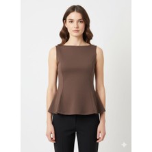 Volans Moda 21001 Kayıkyaka Peplum Bluz