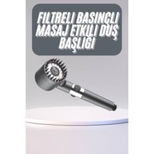 Bi Dünya Shop Yüksek Performanslı Masaj Etkili Su Tasarruflu Duş Başlığı Krom Kaplama Uzun  - UD001X-50QE1