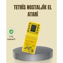 Bi Dünya Shop Taşınabilir Tetris Oyunu El Konsolu – Dayanıklı Plastik Pil ile Çalışan Ret - UD001X-50LUR