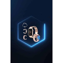 Bi Dünya Shop Yeni Nesil Pembe Dokunmatik Ekran Akıllı Saat ve Oyuncu Kulaklığı Kablosuz Blue - UD001X-50SR8