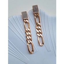 Duru Aksesuar Vip Seri Retro Zincir Model Küpe