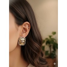 Duru Aksesuar Vip Seri Çift Renkli x Model Küpe