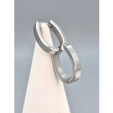 Duru Aksesuar Çelik Gümüş Renk Günlük Küpe