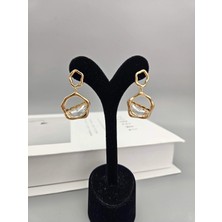 Duru Aksesuar Vip Seri Rosegold Renk Dalga Model Küpe