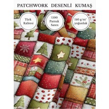 Fabricstown %100 Pamuk Saten Patchwork Kumaş – 155×100 cm – Dikiş ve Dıy Için
