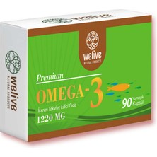 Welive Omega-3 Balık Yağı 90 Softjel – Kalp & Beyin Desteği, Yüksek Epa-Dha