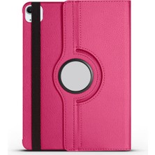 Akare iPad Pro 11 2025 M5 Zore Dönebilen Standlı Kılıf - Pembe Koyu
