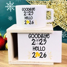 Giftmoda Güle Güle 2025 Merhaba 2026 Yılbaşı Tasarımlı Kutulu Kupa