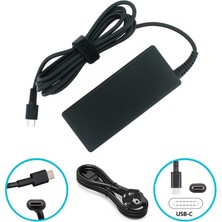 Retro Hp Elite Dragonfly G4 Uyumlu Adaptör Şarj USB TYPE-C 65W