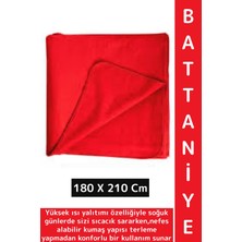 Wintoup Deluxe Yüksek Isı Yalıtımı Yumuşak Doku Hafif Nefes Alabilir Çift Kişilik Polar Battaniye 180X210 cm