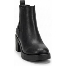 Ustalar Ayakkabı Siyah Kadın Topuklu Bot 640.3877-01